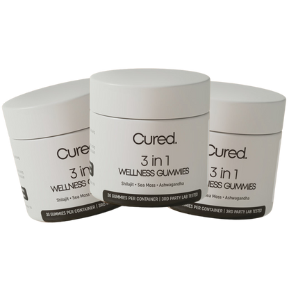 CURED. 3-IN-1 WHITE